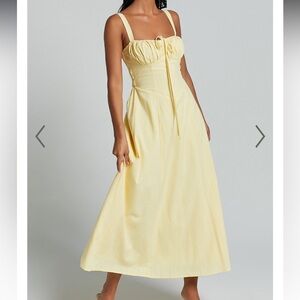 Showpo DEBBY MIDI DRESS - BUST TIE FRONT MILKMAID DRESS